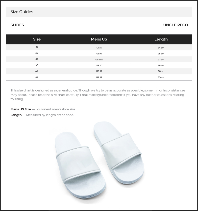 Size Chart CM